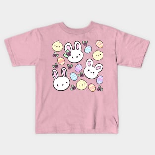 Cute easter bunny happy easter design Kids T-Shirt